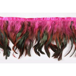 Feather Fringe |  Hot Pink Feather Fringe Feather Fringe Feather Fringe