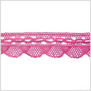 Crochet Lace Trim |  1.5" Pink Crochet Trim Crochet Lace Trim Crochet Lace Trim