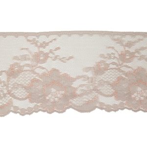 Floral Lace Trim |  Beige And Rose Floral Lace Trimming – 4" Floral Lace Trim Floral Lace Trim