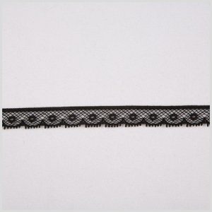 Fine Lace Trim |  1/2" Black Fine Lace Fine Lace Trim Black