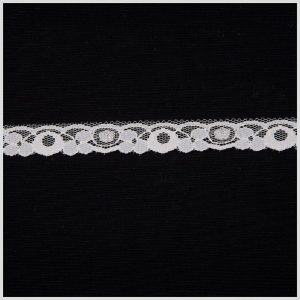 Fine Lace Trim |  1/2" White Solid Fine Lace Fine Lace Trim Fine Lace Trim