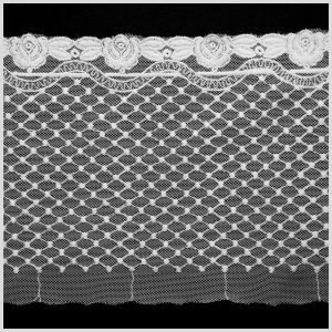 Floral Lace Trim |  6" Ecru Cotton Floral Lace Trim Cotton Lace Trim Cotton Lace Trim