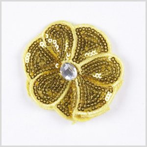 Brooches |  Yellow Sequin Flower Brooch Brooches Brooches