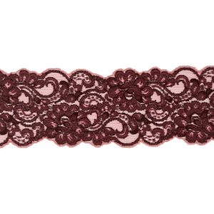 Stretch Lace Trim |  Deco Rose And Peony Stretch Lace Trimming – 3.5" Floral Lace Trim Deco Rose And Peony