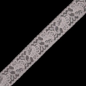 Stretch Lace Trim |  Peach Stretch Lace Trim – 2.625" Floral Lace Trim Floral Lace Trim